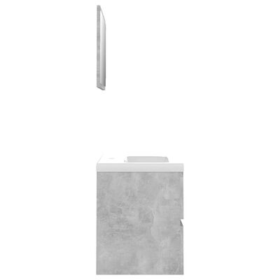 vidaXL Koupelnová sestava betonově šedá kompozitní dřevo