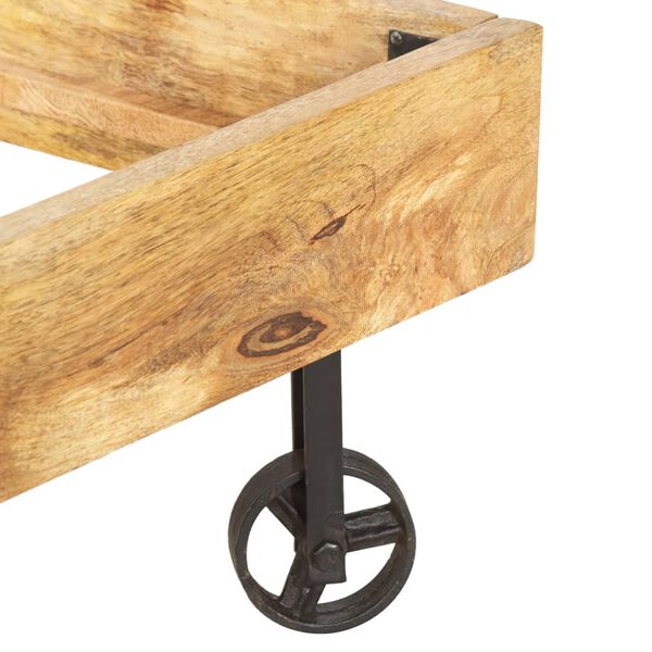 vidaXL R&aacute;m postele masivn&iacute; mangovn&iacute;kov&eacute; dřevo 160 x 200 cm