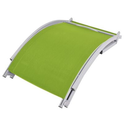 vidaXL Skládací zahradní lehátka 2 ks zelená textilen