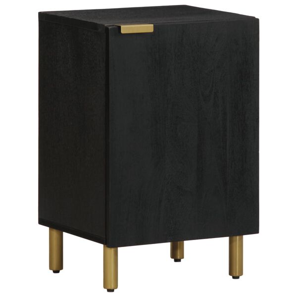 vidaXL Koupelnov&aacute; skř&iacute;ňka čern&aacute; 38 x 33 x 58 cm kompozitn&iacute; dřevo