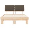 vidaXL R&aacute;m postele s čalouněn&yacute;m čelem s čelo Taupe 160 x 200 cm