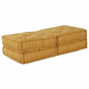 vidaXL Modulov&aacute; pohovka 2 ks Textil Žlut&aacute; 140 x 70 x 36 cm