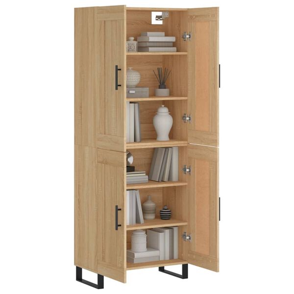 vidaXL Skř&iacute;ň highboard dub sonoma 69,5 x 34 x 180 cm kompozitn&iacute; dřevo