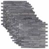 vidaXL Mozaikov&eacute; dlaždice &Scaron;ed&aacute; 30 x 30 cm Mramor
