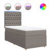 vidaXL Box spring postel s matrac&iacute; taupe 80x200 cm textil