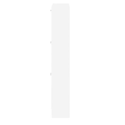 vidaXL Botník bílý 59x17x108 cm kompozitní dřevo