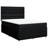 vidaXL Box spring postel s matrac&iacute; čern&aacute; 140 x 190 cm textil