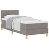 vidaXL Postel s boxspringem s pol&scaron;t&aacute;řem Taupe 80 x 200 cm textil