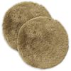 vidaXL Povlak na pol&scaron;t&aacute;ř 2 ks HEERLEN Světl&aacute; zelen&aacute; &Oslash; 50 cm PV fleece