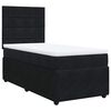 vidaXL Box spring postel s matrac&iacute; čern&aacute; 100x200 cm samet
