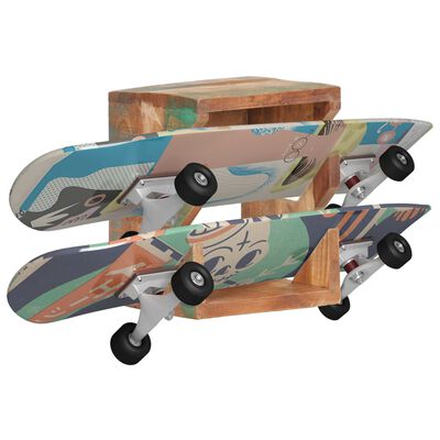 vidaXL Nástěnný držák na skateboard 25 x 20 x 30 cm recyklované dřevo