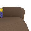 vidaXL Mas&aacute;žn&iacute; polohovac&iacute; křeslo s podnožkou hněd&eacute; textil