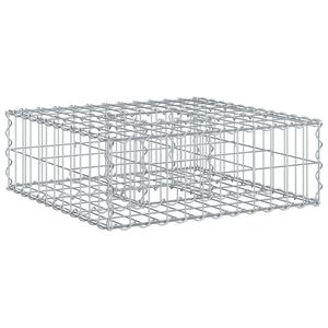 vidaXL Gabionov&yacute; vyv&yacute;&scaron;en&yacute; z&aacute;hon 60 x 60 x 20 cm Pozinkovan&aacute; ocel