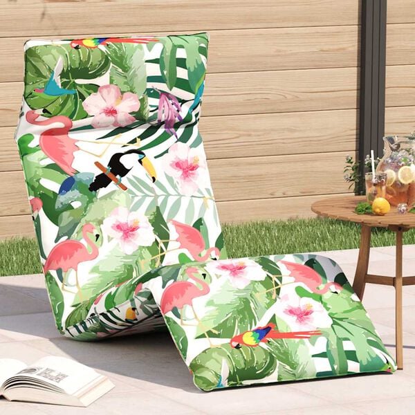 vidaXL Skl&aacute;dac&iacute; leh&aacute;tko, v&iacute;cebarevn&aacute;, 175x54x8,5 cm, oxfordsk&aacute; l&aacute;tka