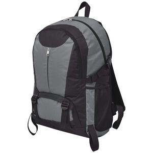 vidaXL Outdoorov&yacute; batoh 40 l čern&yacute; a &scaron;ed&yacute;