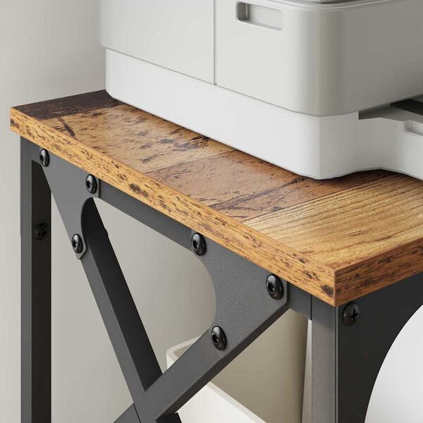 vidaXL Stojan na tisk&aacute;rnu Star&eacute; dřevo 40 x 30 x 31 cm kompozitn&iacute; dřevo