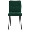 vidaXL J&iacute;deln&iacute; židle 6 ks tmavě zelen&eacute; samet