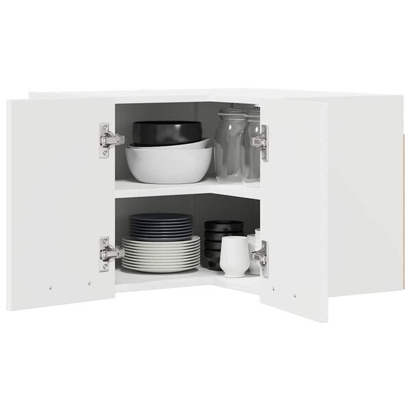 vidaXL Z&aacute;věsn&aacute; skř&iacute;ňka B&iacute;l&aacute; 57 x 57 x 40 cm kompozitn&iacute; dřevo