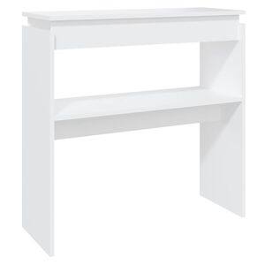 vidaXL Konzolov&yacute; stolek b&iacute;l&yacute; 80 x 30 x 80 cm kompozitn&iacute; dřevo