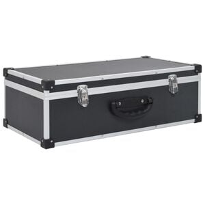 vidaXL Kufr na CD na 80 CD hlin&iacute;k ABS čern&yacute;