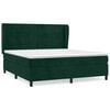 vidaXL Box spring postel s matrac&iacute; tmavě zelen&aacute; 180x200 cm samet