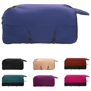 vidaXL Deka pro koně Tmavě zelen&aacute; a čern&aacute; 95 cm Polyester