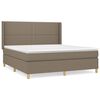 vidaXL Box spring postel s matrac&iacute; taupe 180x200 cm textil
