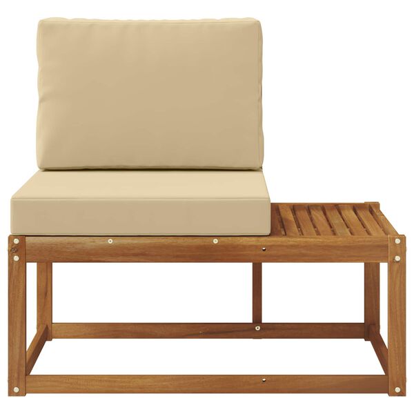 vidaXL Venkovn&iacute; koncov&aacute; pohovka s pol&scaron;t&aacute;řem Př&iacute;rodn&iacute; 91 x 63 x 73 cm