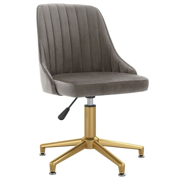 vidaXL Otočn&eacute; j&iacute;deln&iacute; židle 6 ks světle &scaron;ed&eacute; samet