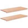 vidaXL Parapety 2 ks Př&iacute;rodn&iacute; 90 x 40 x 2 cm Masivn&iacute; bukov&eacute; dřevo