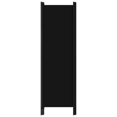 vidaXL 3dílný paraván černý 150 x 180 cm
