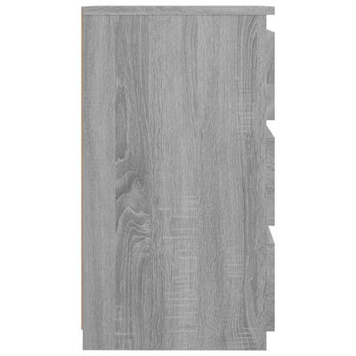 vidaXL Noční stolky 2 ks šedé sonoma 40x35x62,5 cm kompozitní dřevo