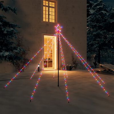 vidaXL Vánoční světelný strom dovnitř i ven 400 LED barevný 2,5 m