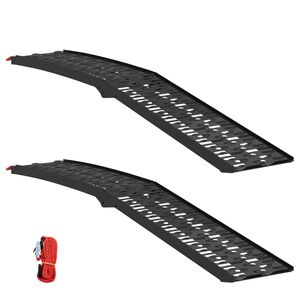 vidaXL Nakládací rampa 2 pcs Černá 222 x 29 x 14 cm Hliník