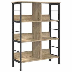 vidaXL Knihovna 6 &uacute;rovn&iacute; 82 x 32 x 112 cm Kompozitn&iacute; dřevo Sonoma dub