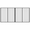 vidaXL Ps&iacute; br&aacute;na 2 pcs Čern&yacute; 100 x 100 cm Pozinkovan&aacute; ocel