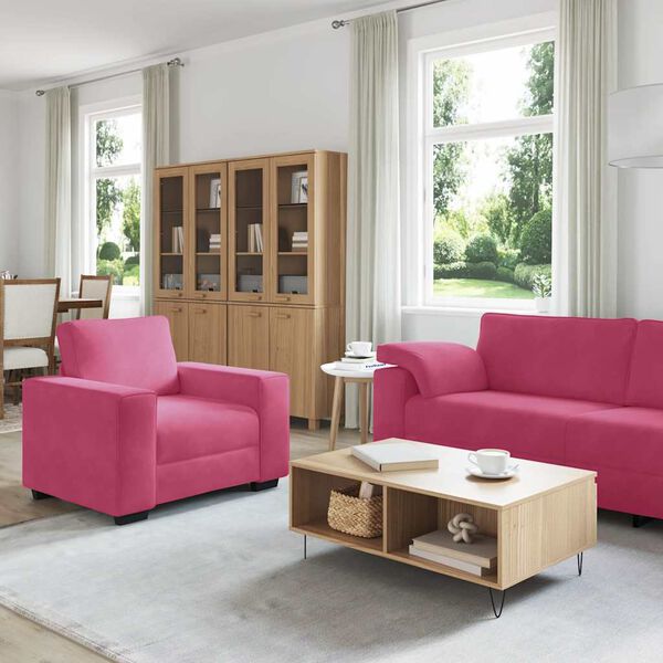 vidaXL 3d&iacute;ln&aacute; sedac&iacute; souprava s podu&scaron;kami v&iacute;nov&aacute; samet