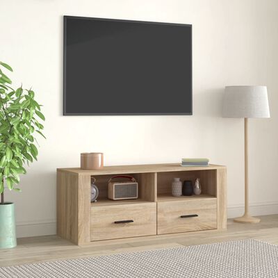vidaXL TV skříňka dub sonoma 100 x 35 x 40 cm kompozitní dřevo