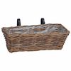 vidaXL Z&aacute;věsn&yacute; květinov&yacute; ko&scaron; 2 pcs Hněd&aacute; 48 x 22 x 15 cm Lacak ratan