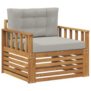 vidaXL Venkovn&iacute; pohovkov&aacute; souprava Masivn&iacute; ak&aacute;ciov&eacute; dřevo a polyester