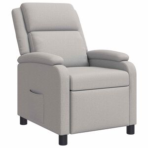 vidaXL Křeslo s funkc&iacute; ležen&iacute; Oblačno &scaron;ed&aacute; Textil
