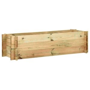 vidaXL Vyv&yacute;&scaron;en&yacute; zeleninov&yacute; z&aacute;hon impregnovan&aacute; borovice 120 cm