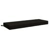 vidaXL Z&aacute;dov&yacute; polstr SOEST 100% polyester Čern&aacute; 120 x 40 x 10 cm