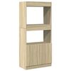 vidaXL Skř&iacute;ň highboard dub sonoma 63 x 33 x 140 cm kompozitn&iacute; dřevo