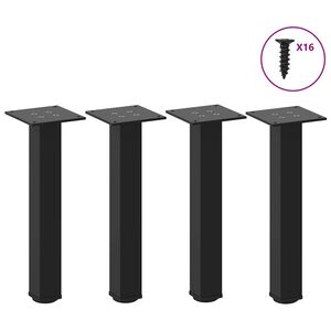 vidaXL Nohy ke konferenčn&iacute;mu stolku 4 ks čern&eacute; 30-32 cm ocelov&eacute;