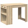 vidaXL Psac&iacute; stůl se z&aacute;suvkou a polic&iacute; dub sonoma 102x62x77,5 cm