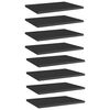 vidaXL Př&iacute;davn&eacute; police 8 ks čern&eacute; vysok&yacute; lesk 40x30x1,5 cm dřevotř&iacute;ska