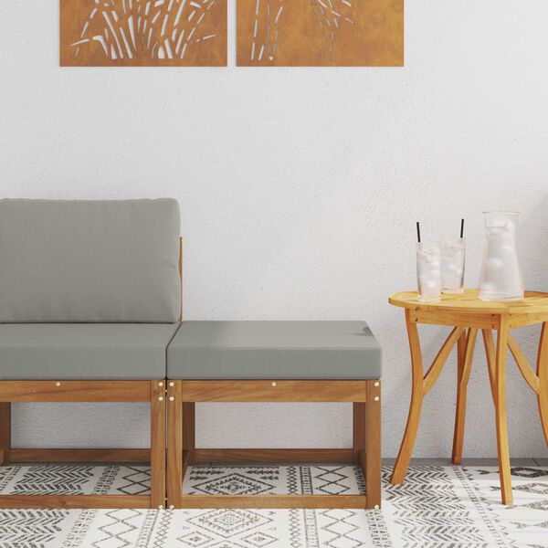 vidaXL Venkovn&iacute; podnožka Masivn&iacute; ak&aacute;tov&eacute; dřevo Př&iacute;rodn&iacute;