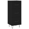 vidaXL Skř&iacute;ň highboard čern&aacute; 34,5 x 34 x 180 cm kompozitn&iacute; dřevo