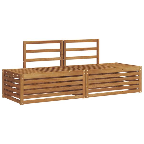 vidaXL Venkovn&iacute; pohovkov&aacute; souprava 2 Kus Př&iacute;rodn&iacute; 182,5 x 63 x 73 cm